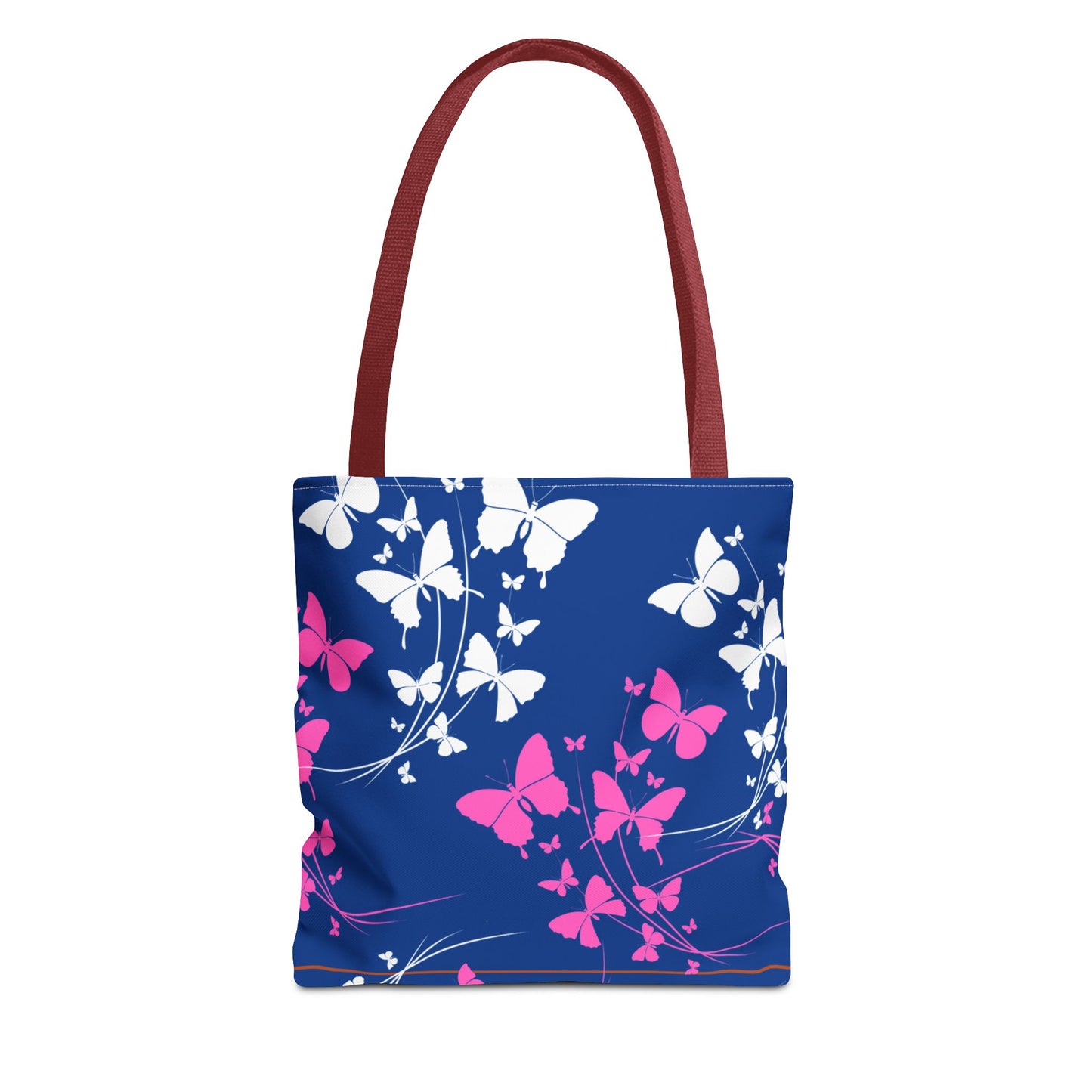 Tote Bag, butterflies in spring, Spring tote, Navy tote, Beautiful tote, Women tote, Trendy bag